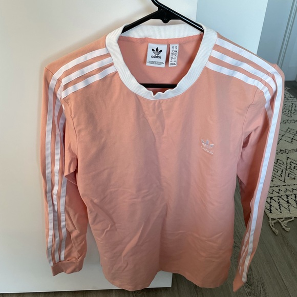 Adidas Three Stripe Long Sleeve Shirt - Picture 2 of 4